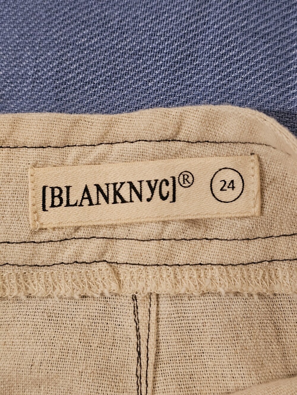 Cream Color Stitched Mini Skirt By Blank NYC - Picture 6 of 9
